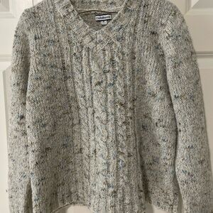 Croft & Barrow Women's Speckled Gray Sweater